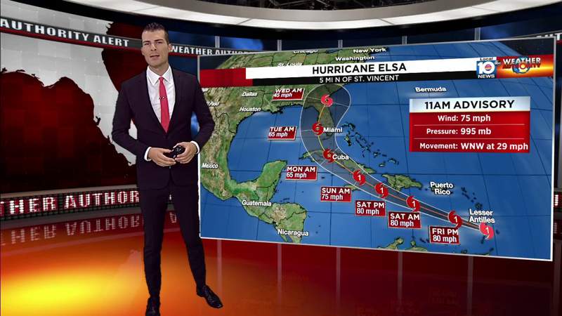 Elsa strengthens to a hurricane, could threaten South Florida early next week