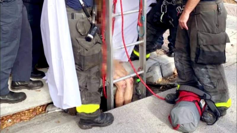 South Florida woman rescued from storm drain rescued underground... once again