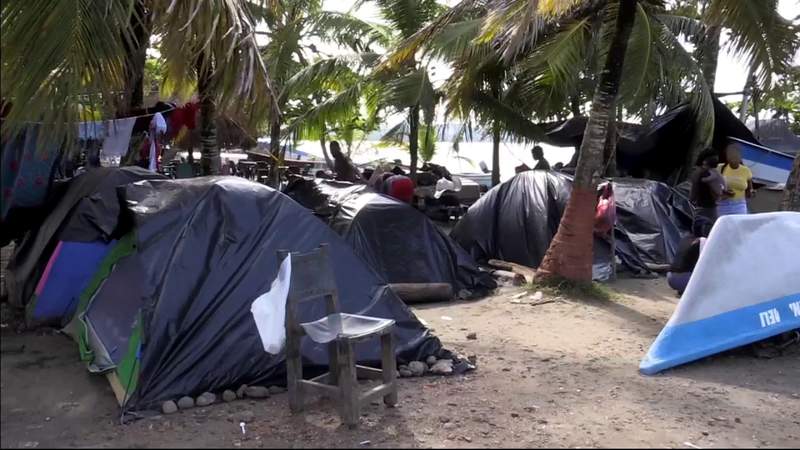 Colombian coastal town adapts to surge of Haitian migrants en route to US-Mexico border
