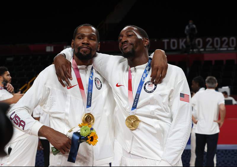Durant, Adebayo lead US past France 87-82 for gold medal in Tokyo