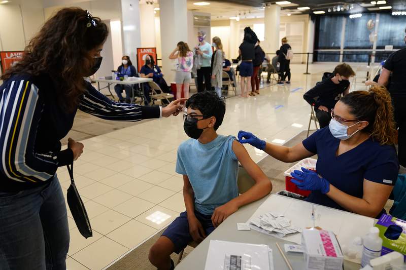 The Latest: Louisiana kids can start vaccinations Thursday