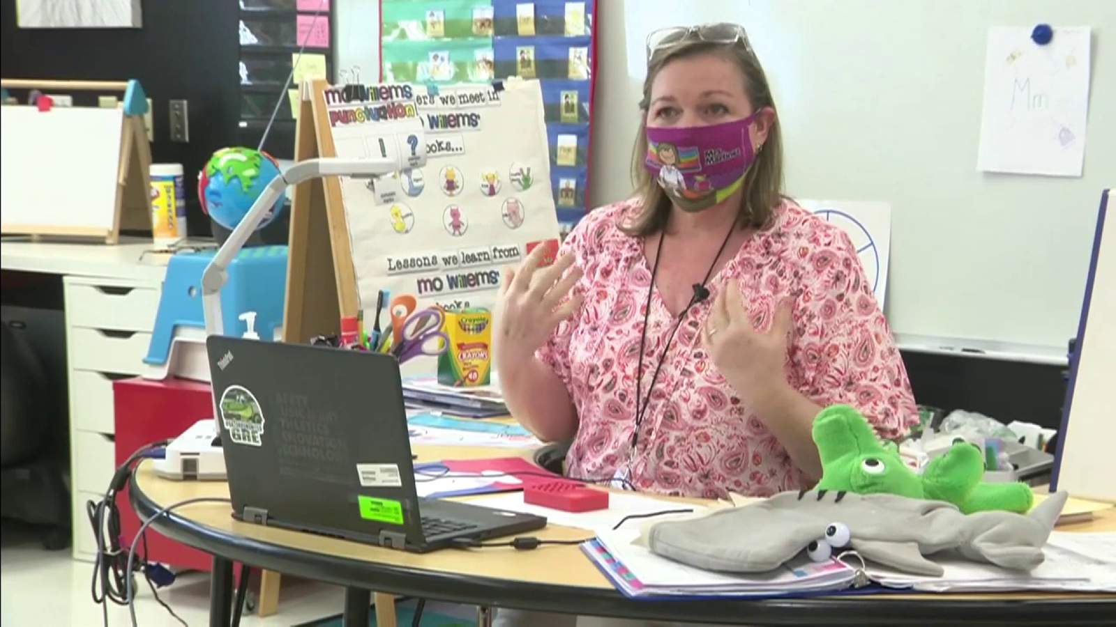 Weston kindergarten teacher says new-normal learning a difficult adjustment