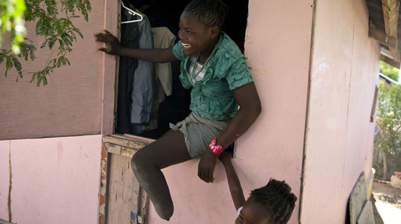 A decade after Haitian earthquake, a young victim struggles