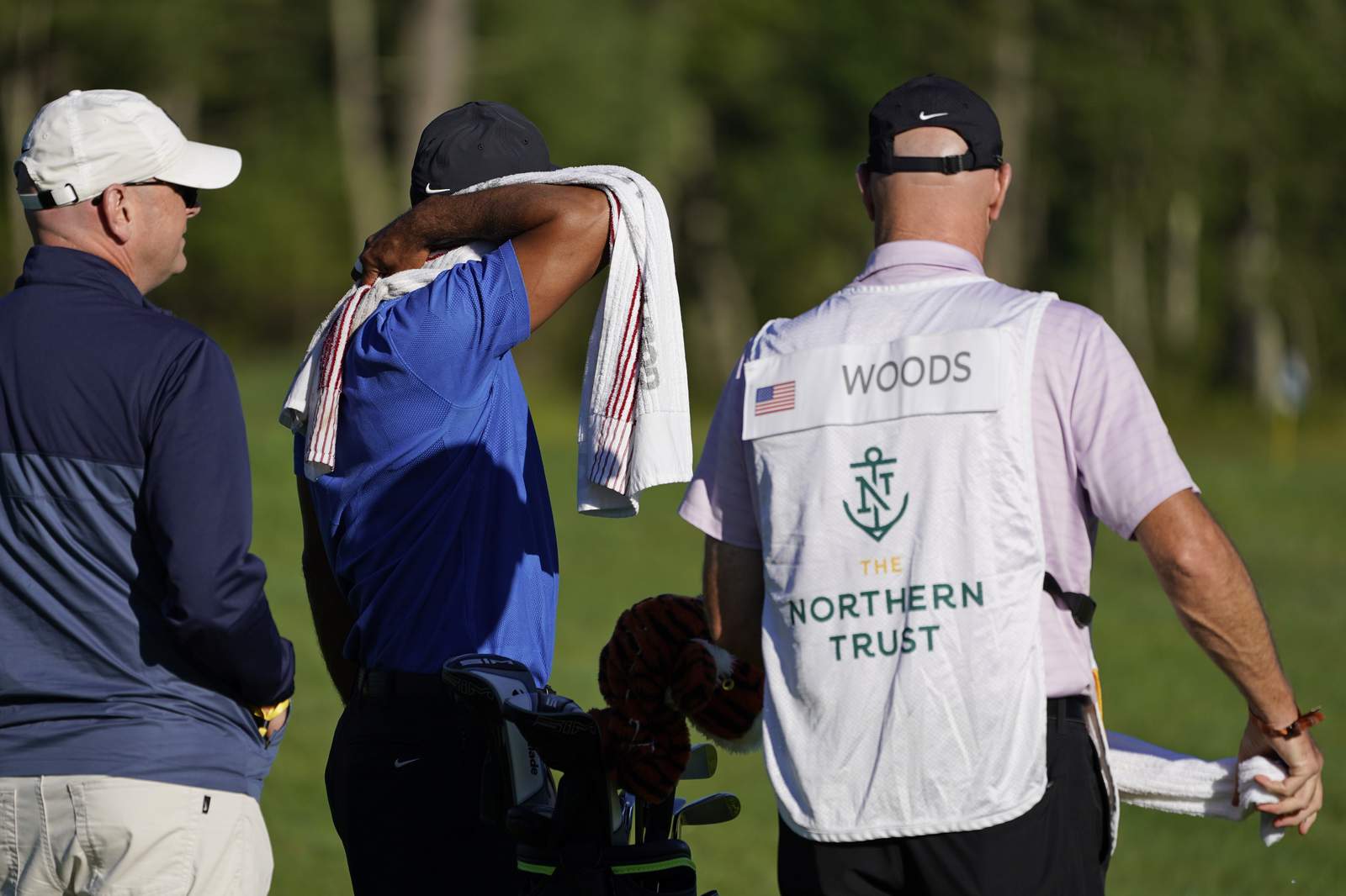 A hot start for Woods in Boston, just not on the golf course