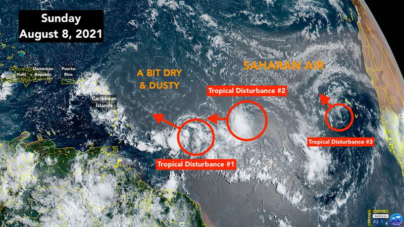 Atlantic systems showing some signs of development