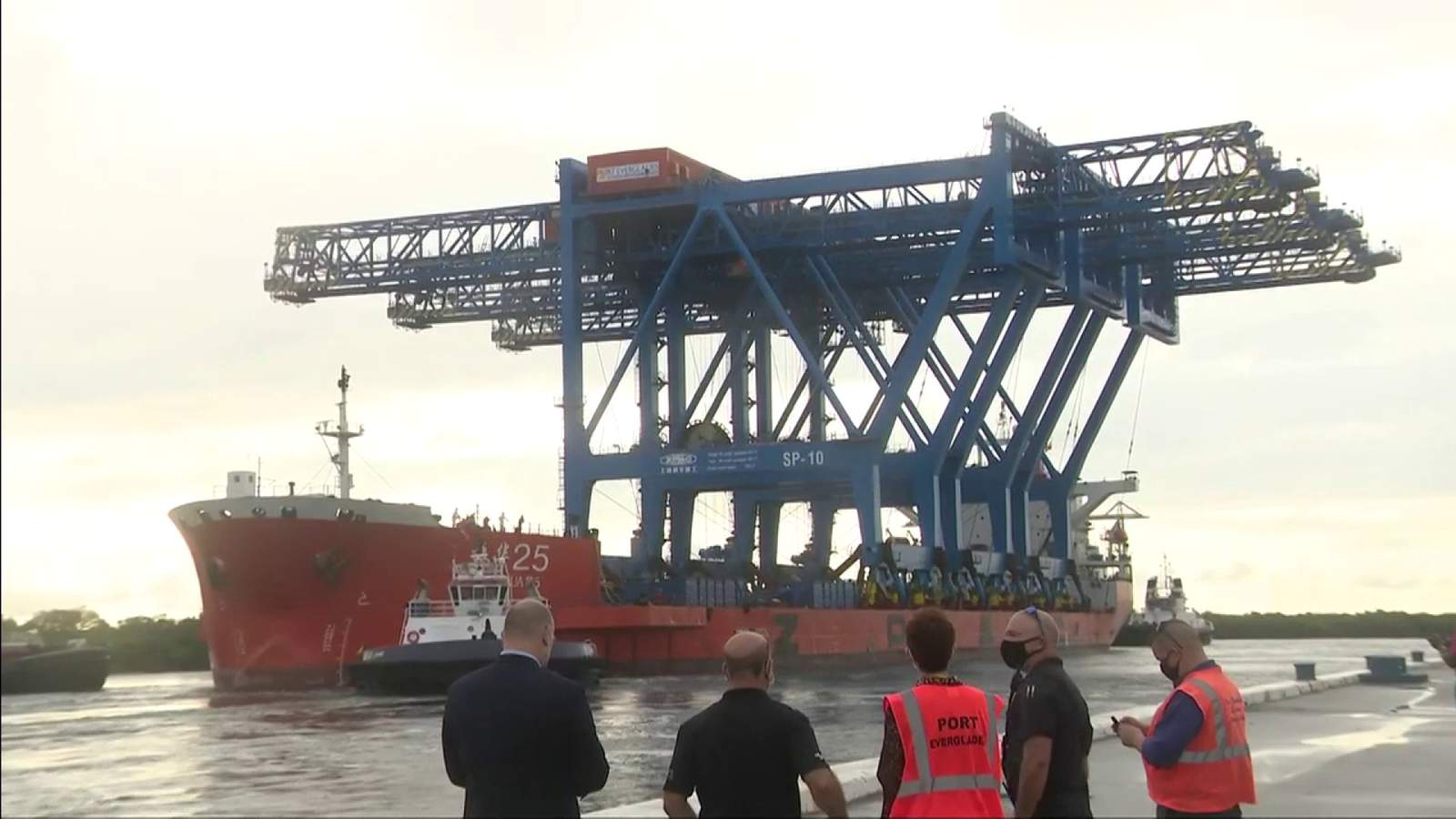 Huge ‘next generation’ cranes from China arrive at Port Everglades for expansion project