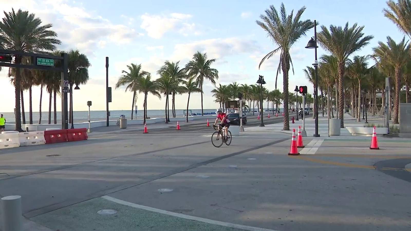 Fort Lauderdale, Hollywood differ in method to reopen beachfront areas for pedestrians, cyclists