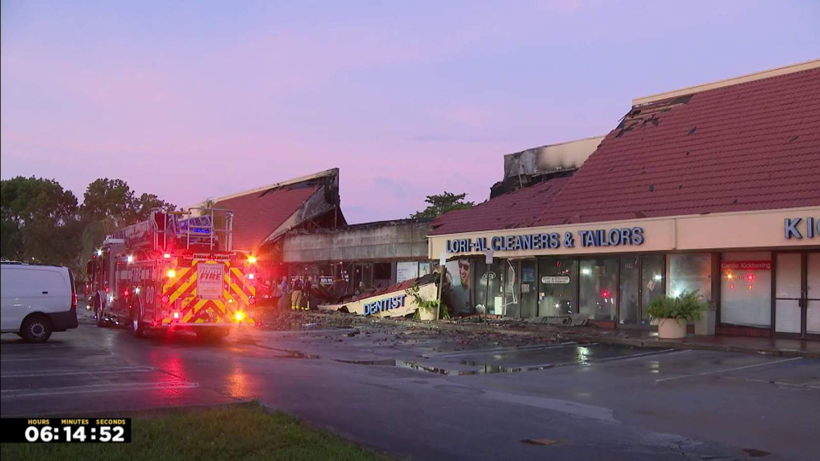Coral Springs strip mall badly damaged by overnight fire