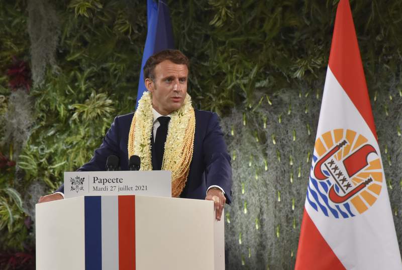 Macron: France owes 'debt' to Polynesians over nuclear tests