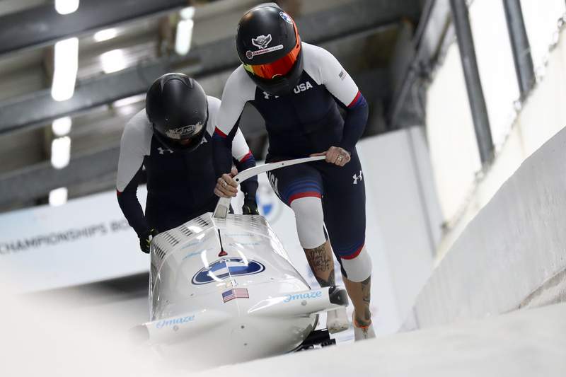 Bobsledder Kaillie Humphries seeks path to Beijing Olympics