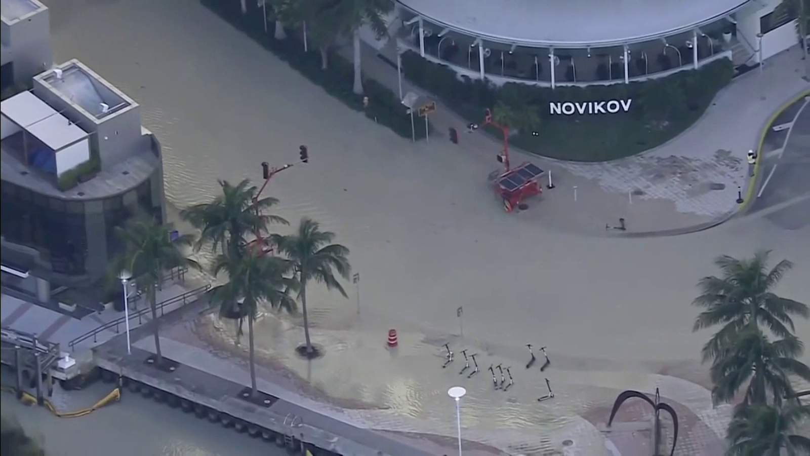 Emergency road repair contract approved following major water main break in Downtown Miami