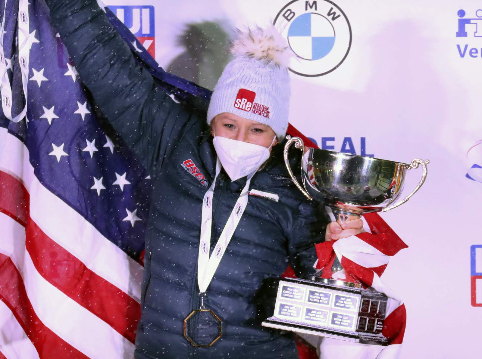 Humphries, Jones win historic world bobsled title for US