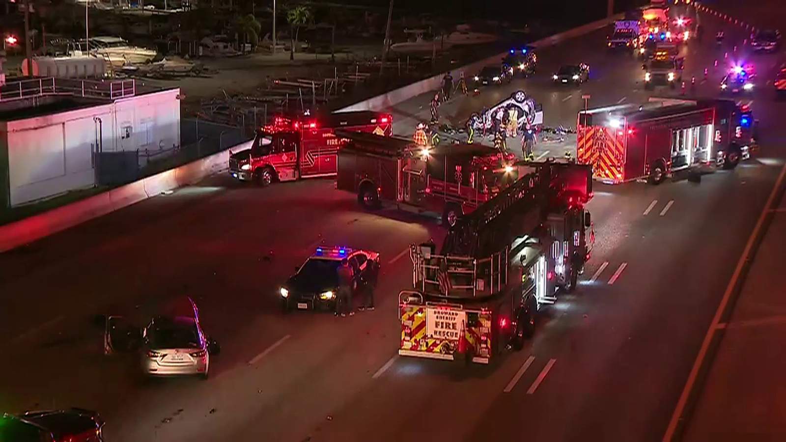 Deadly crash in Dania Beach shuts down part of I-95 for hours