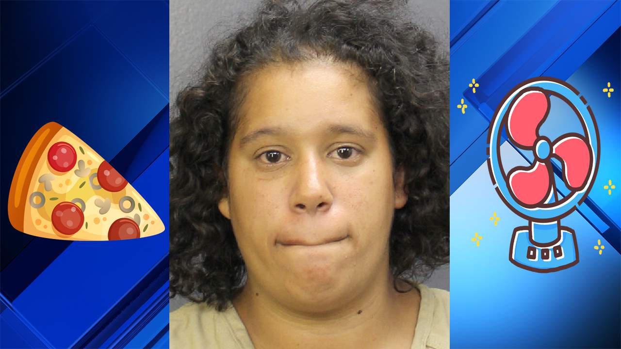 Woman throws pizza, small fan at grandfather for not buying her a birthday gift, police say