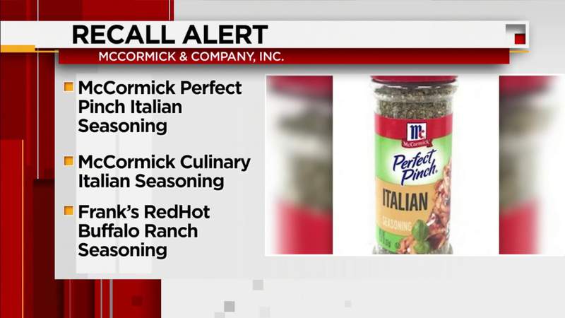 Floridians, check your spice cabinet: McCormick has recalled several seasonings because of salmonella risk