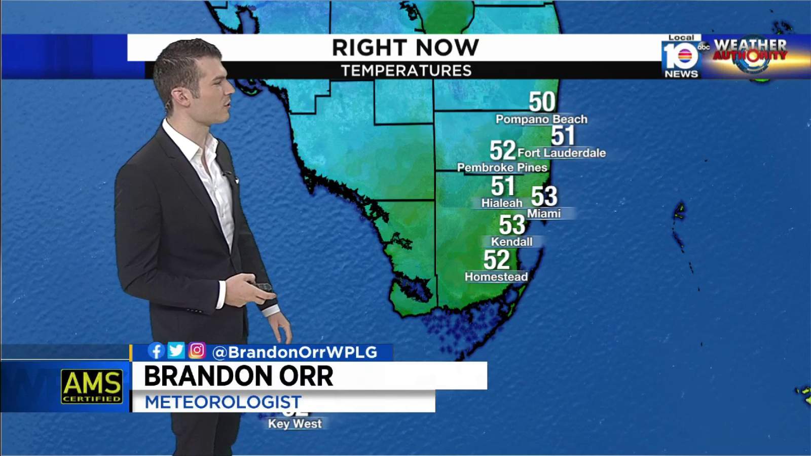 South Floridians wake up to frigid Wednesday morning