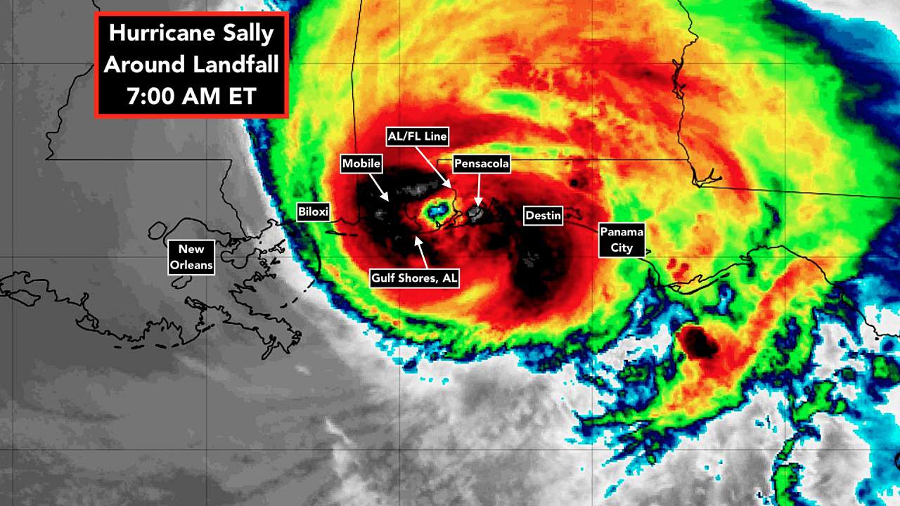 Hurricane Sally has made landfall – major flooding underway