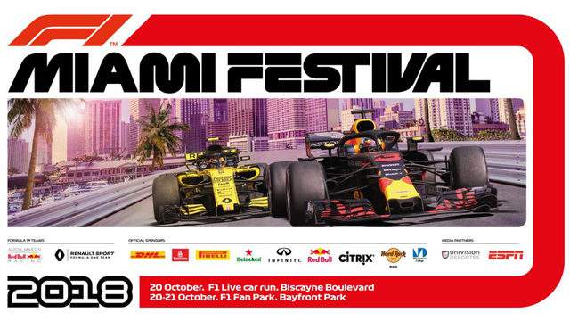 Miami to host free downtown Formula 1 festival