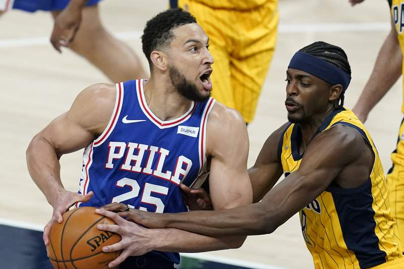 Pacers rally late for 103-94 win to snap 76ers streak,