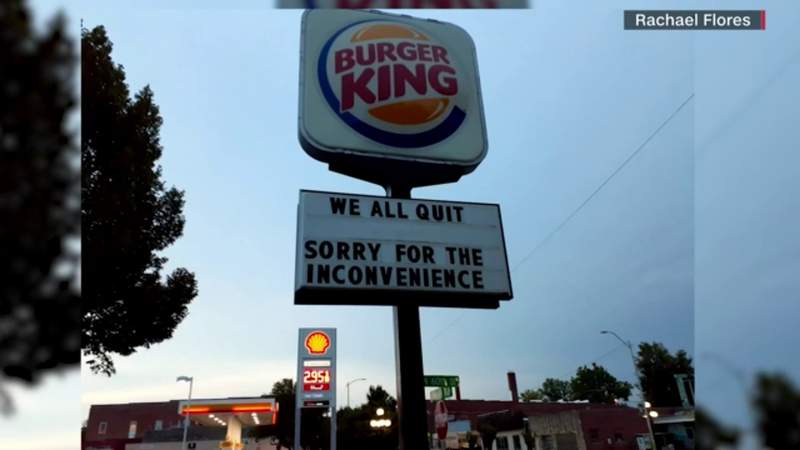 ‘We All Quit:’ Burger King sign goes viral after all employees quit