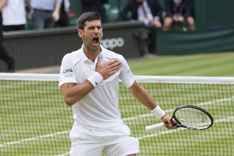 Back in Wimbledon final, Djokovic to face Italy's Berrettini