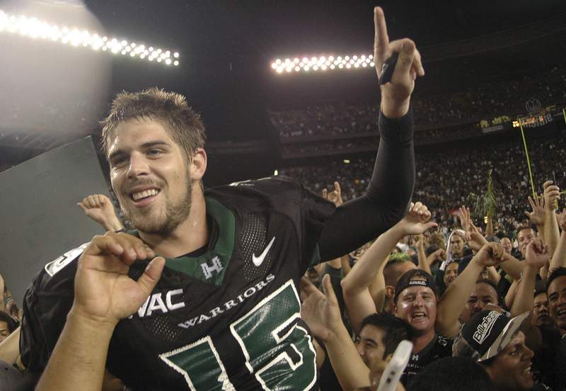 Famed Hawaii quarterback Colt Brennan dead at age 37