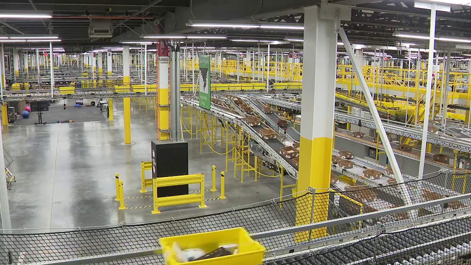 Local Amazon fulfillment facility at full-speed on Cyber Monday