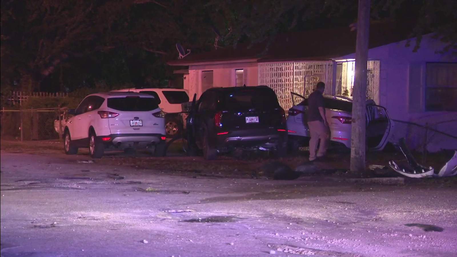 Man dies in hit-and-run crash after car plows into fence of home
