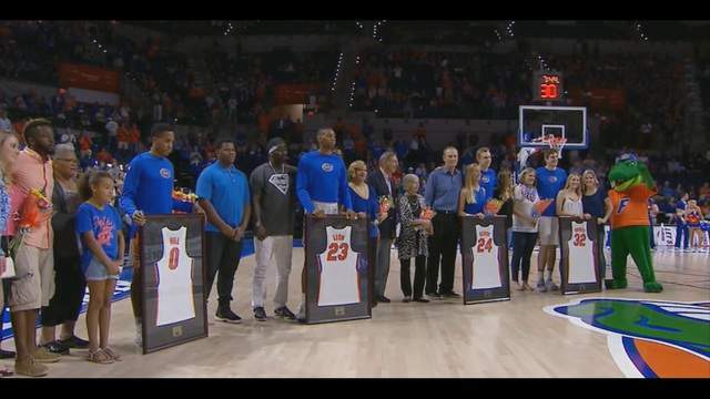 No. 12 Florida Gators beat Arkansas 78-65 on Senior night