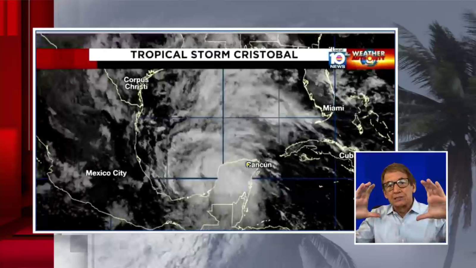 Tropical Storm Cristobal forms in the Gulf