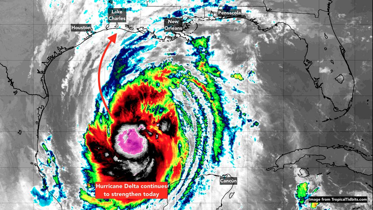 Hurricane Delta is intensifying and zeroing in on a Louisiana landfall
