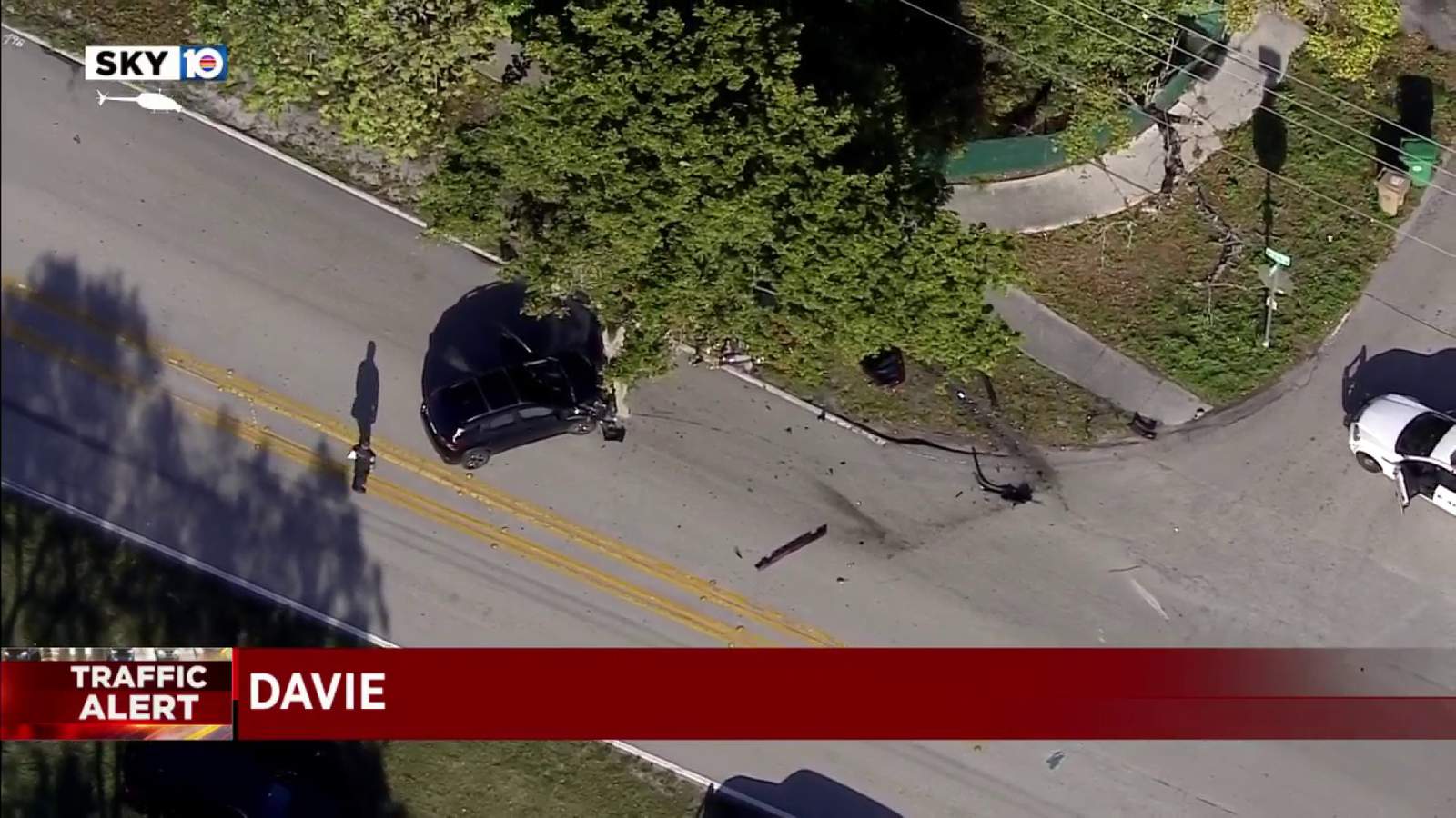 1 injured in Davie crash near Liberty Park, police say
