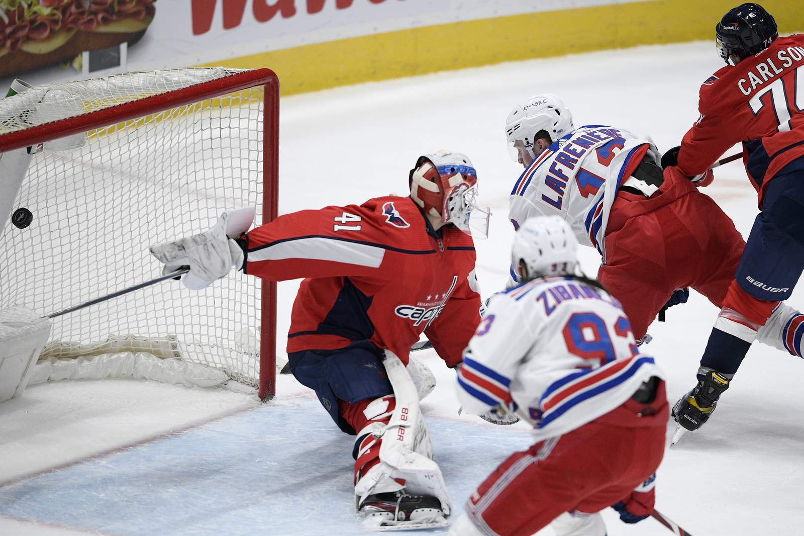 Lafrenière scores 2nd of season, Rangers beat Capitals 4-1