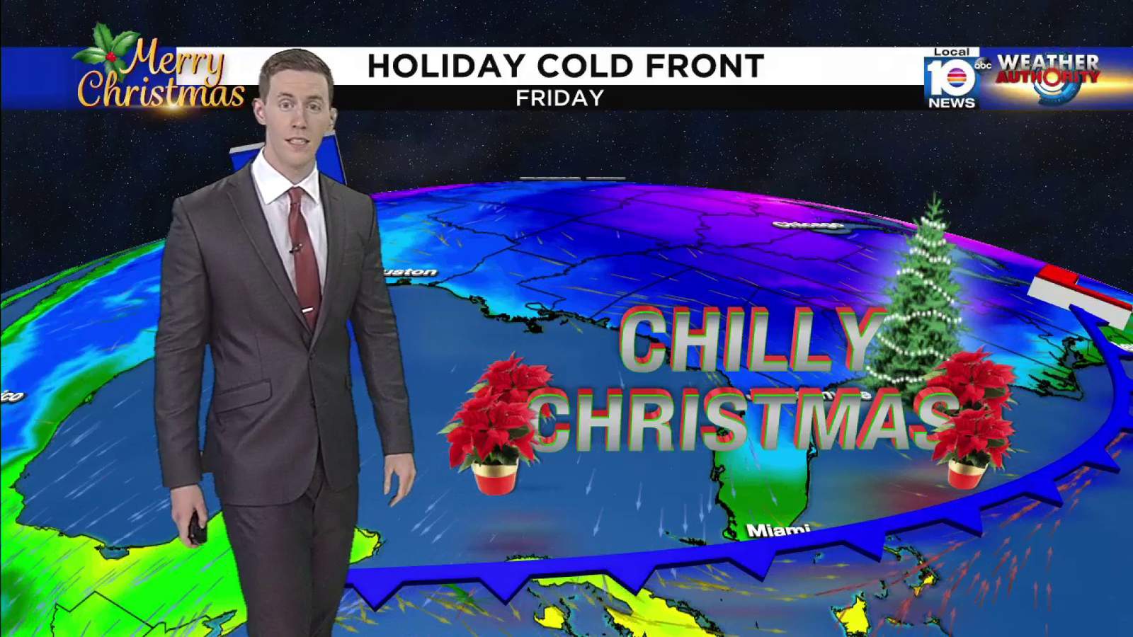 A chilly Christmas will lead into a cold Saturday in South Florida