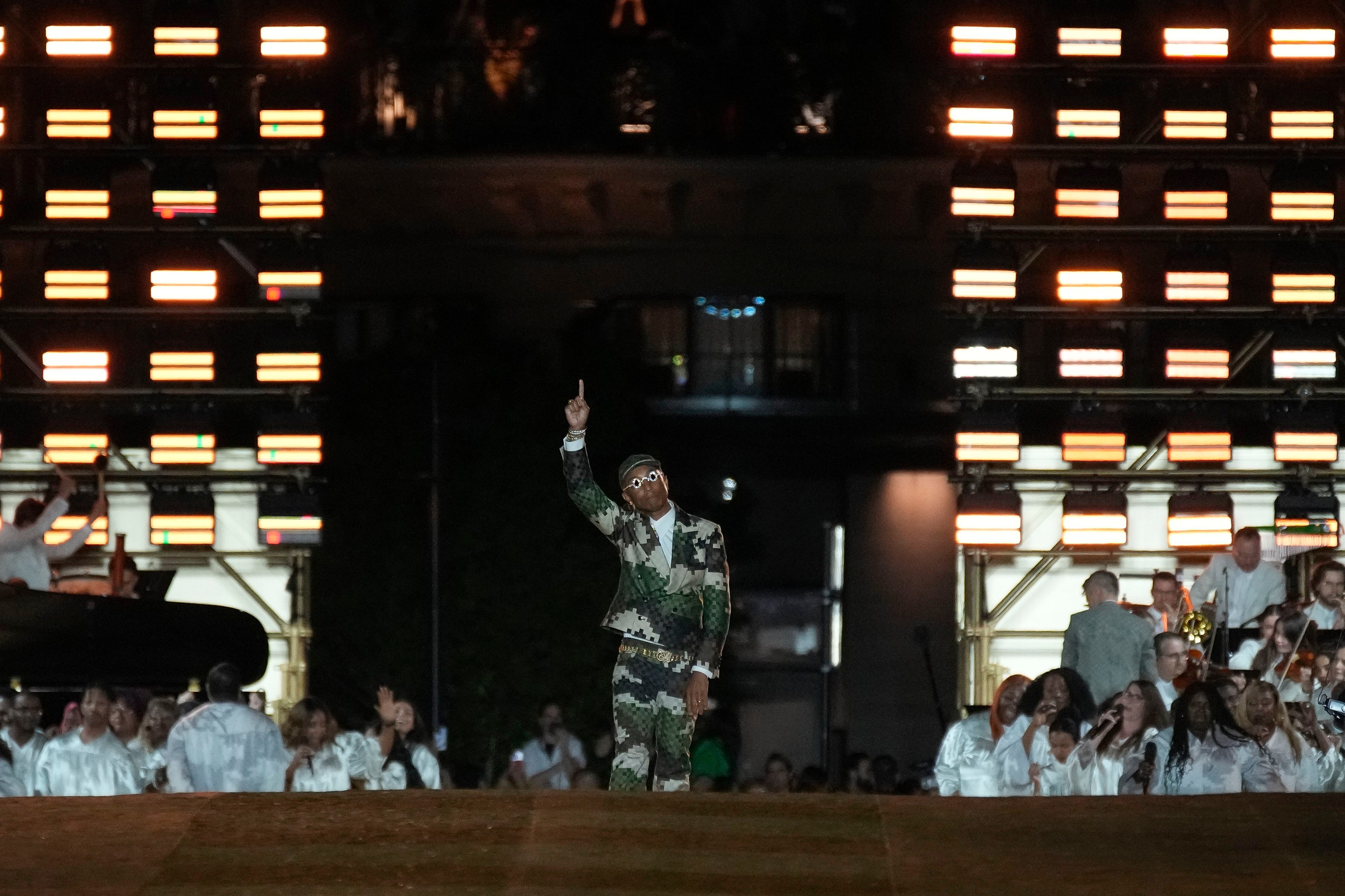 Pharrell, Jay-Z Perform at Louis Vuitton Men's Fashion Show: Watch