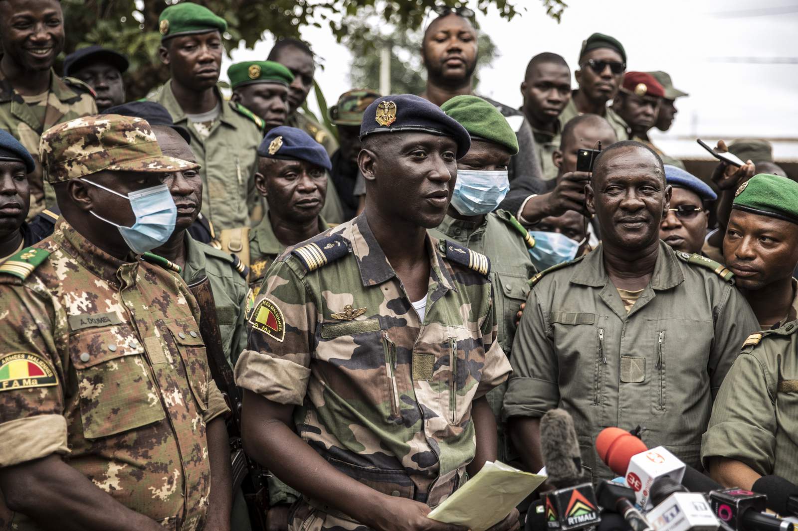 Mali army Col. Assimi Goita says he's in charge of junta