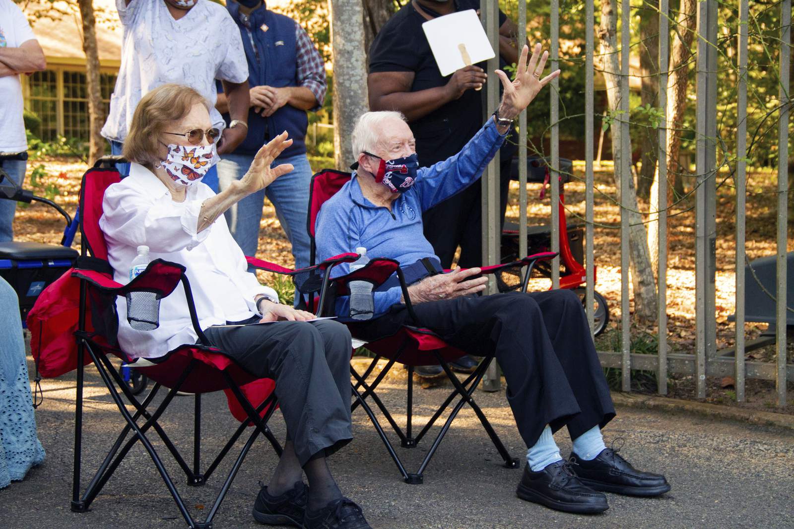 A mask and parade: Jimmy Carter celebrates 96th birthday