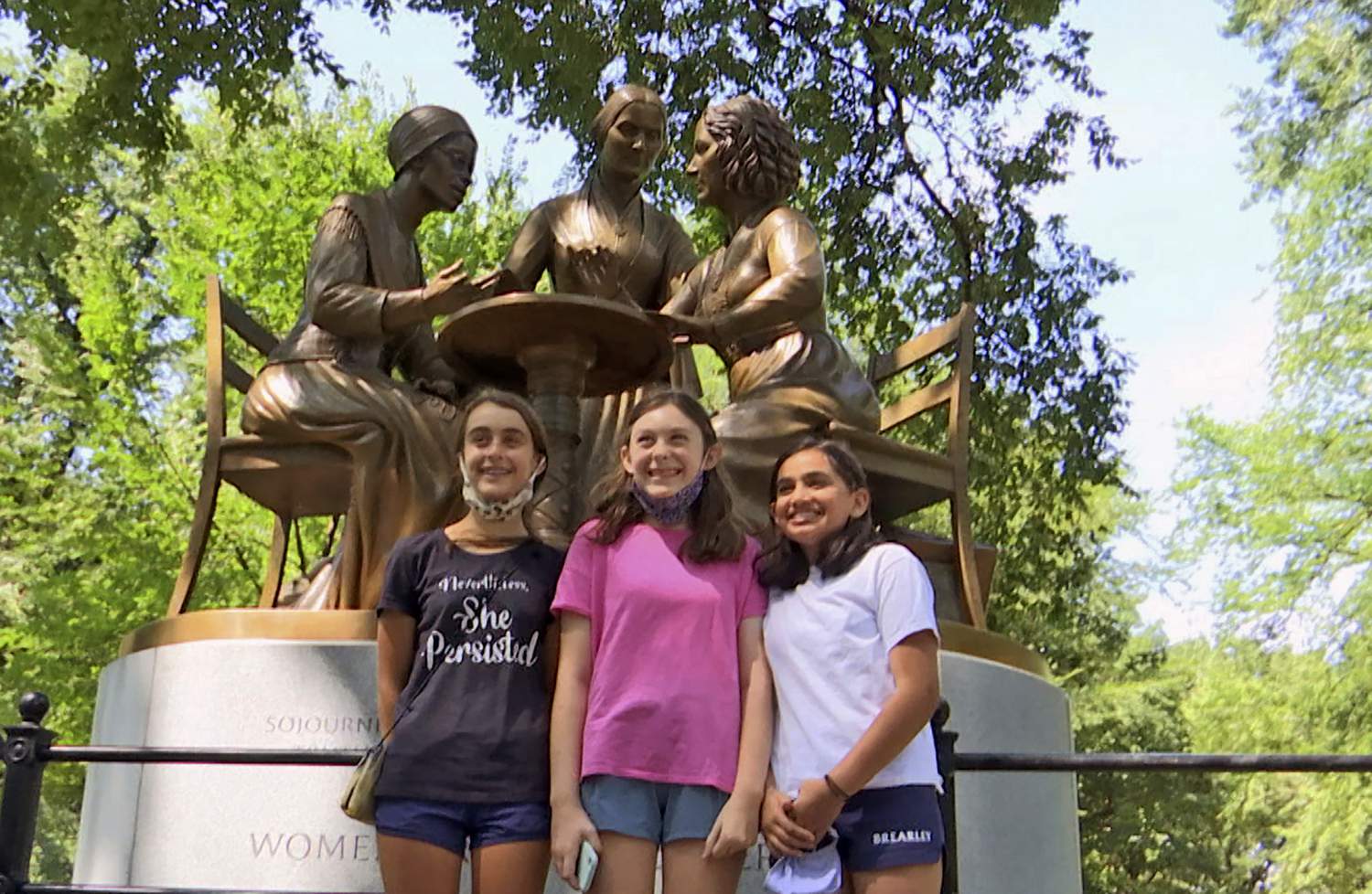 Central Park monument honors women's rights pioneers