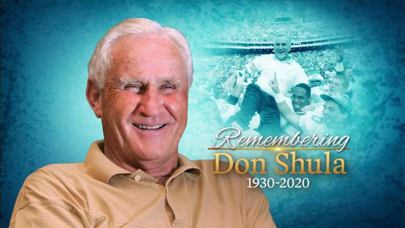 Miami Dolphins host ceremony to honor former head coach Don Shula