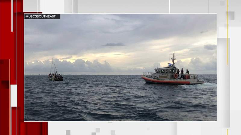 Boat with 103 Haitian migrants on it found near Biscayne Bay