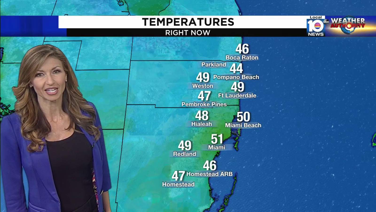 South Florida supports coldest night of the year