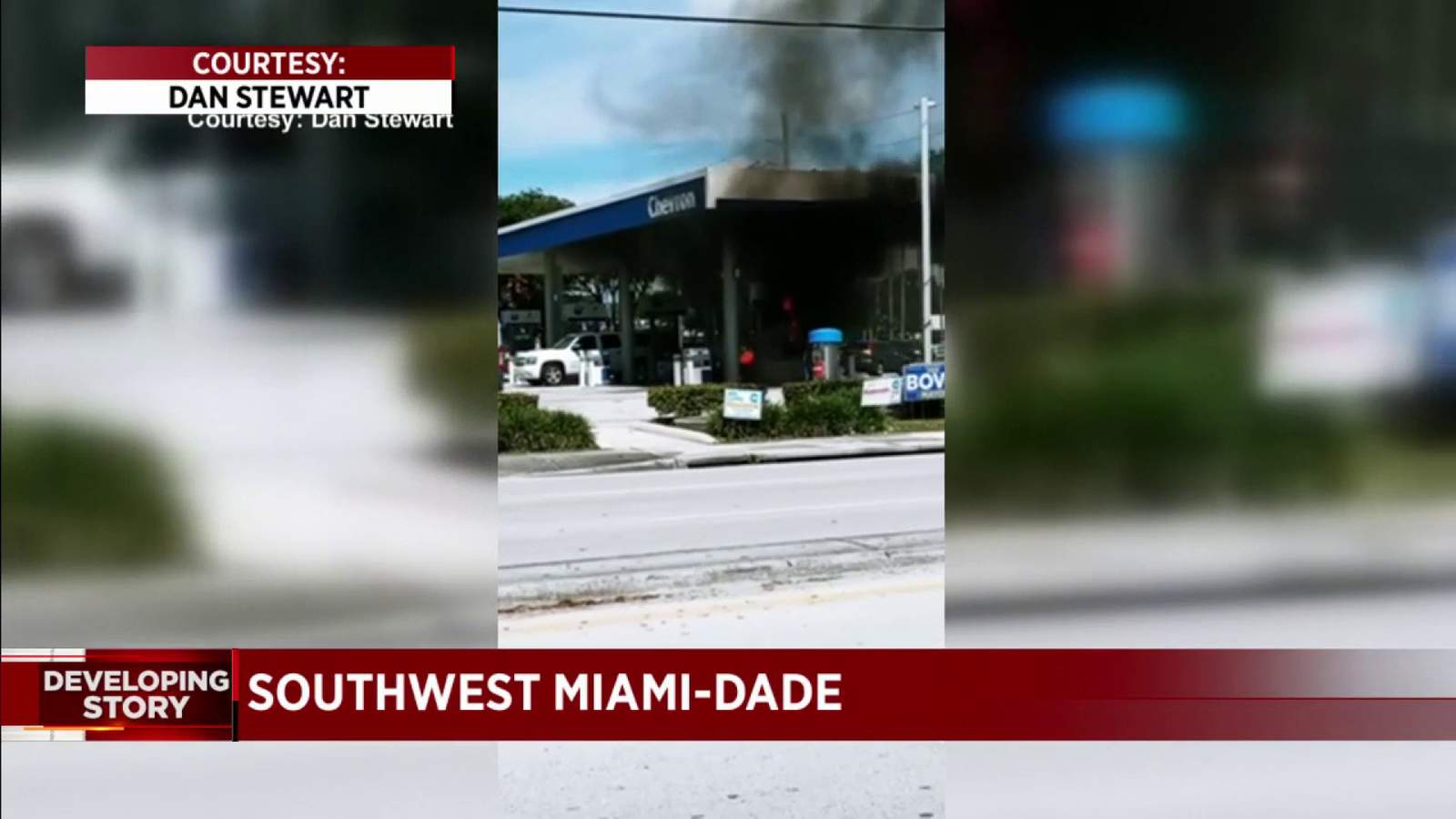 Miami-Dade firefighters respond to ‘dangerous’ gas station fire
