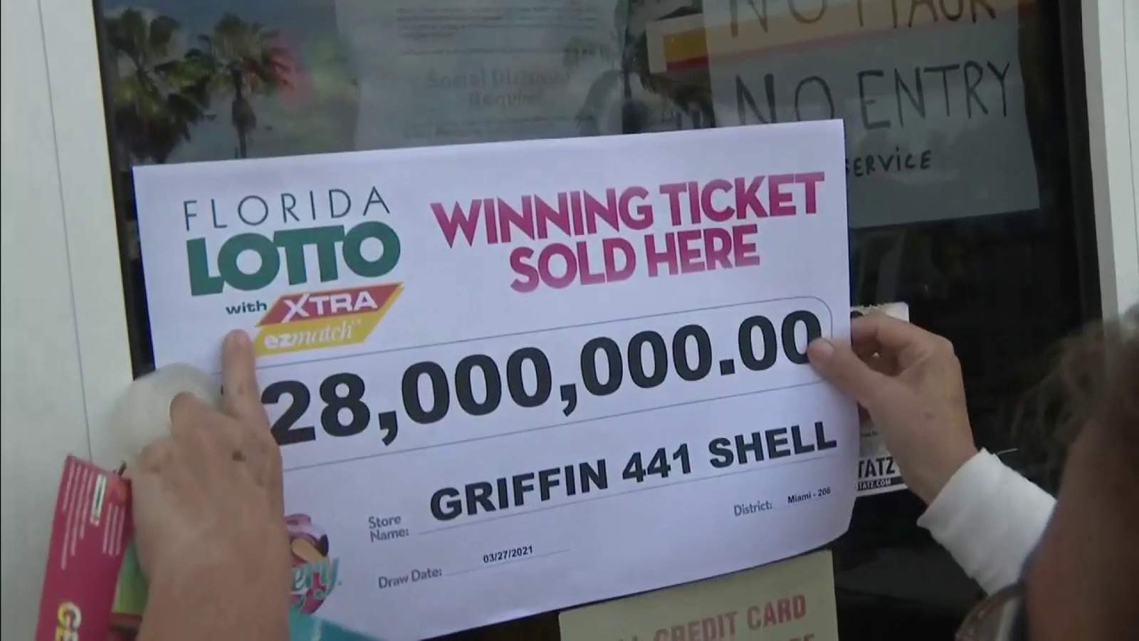 $28 million Florida Lotto ticket sold in Davie