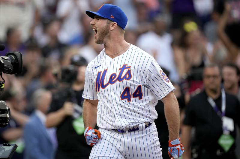 The Latest: Mets' Alonso repeats as HR Derby champion