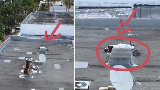 Real Life Wolfpack Member Found Sleeping On Miami Beach Building