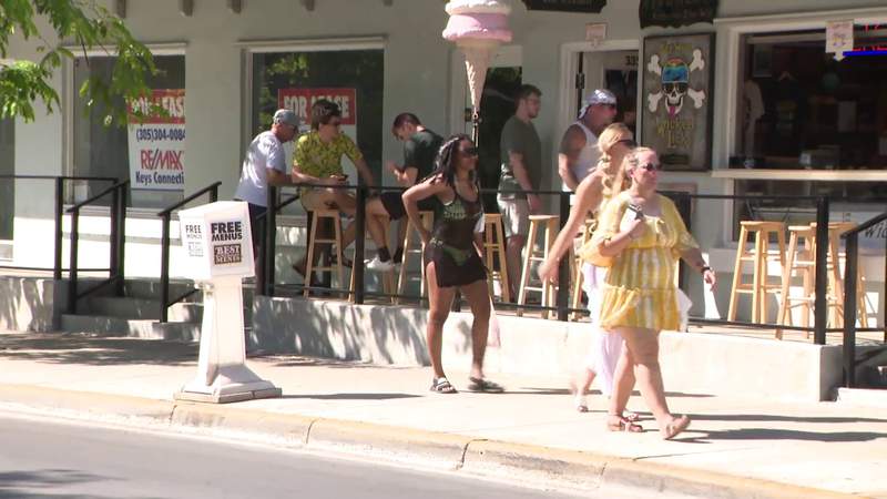 Residents, tourists in Key West enjoying Fourth of July holiday as Tropical Storm Elsa moves closer