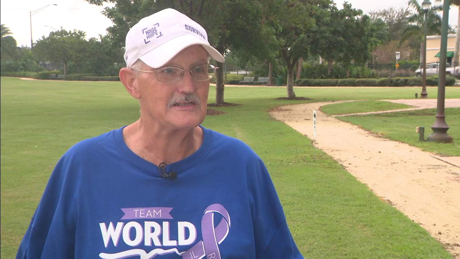South Florida man walks 26 miles to raise awareness about pancreatic cancer