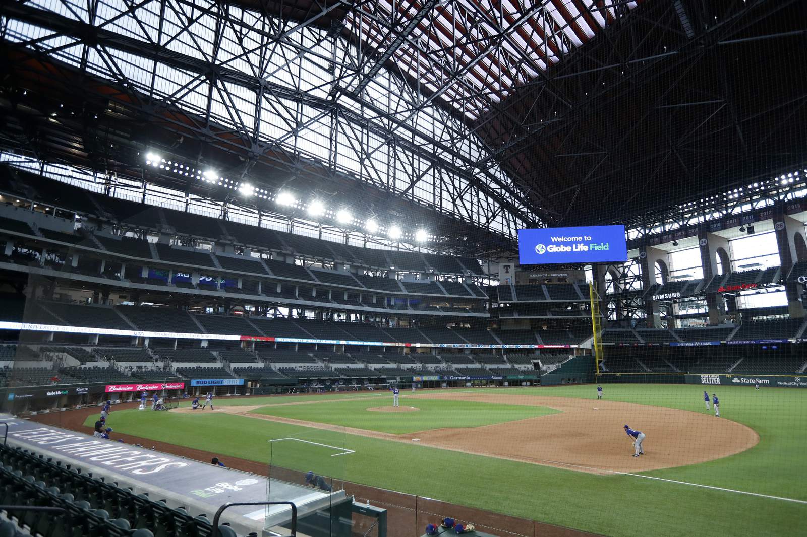 With empty new stadium, Rangers furlough about 60 employees