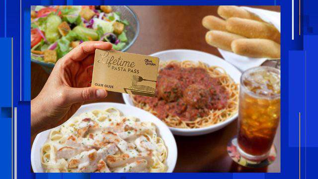 You Can Buy A Lifetime Pasta Pass At Olive Garden Thursday