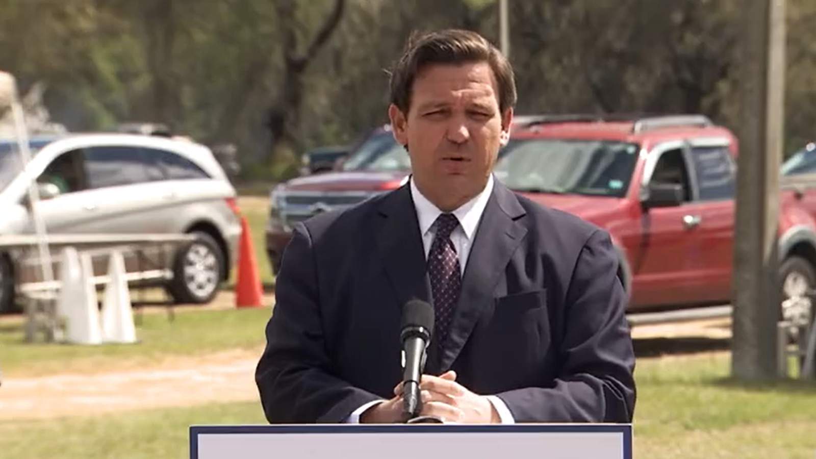 Gov. Ron DeSantis holds news conference in Pinellas County